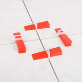 200PK Tile Leveling System Clips & Wedges PVC Floor Wall Tile Tools 16169