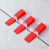 200PK Tile Leveling System Clips & Wedges PVC Floor Wall Tile Tools 16169