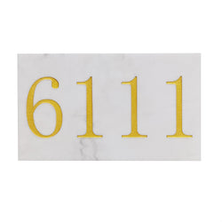 Natural Marble Address Plaque Custom Engraved House Number Outdoor Sign 16174