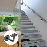 Stainless Steel Handrail Bracket Wall Mount Support for Wooden Railing 16175