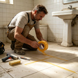 1.97¡± x 164 Ft Yellow Washi Masking Tape High Temp Painter Tape 3¡± Core 80 Ft Use 16177