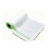 14.76ft x 82ft Masking Film with Tape 0.06MM Paint Dust Protection Cover 16178
