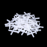 FixtureDisplays® 100PK Tile Spacers 0.8X0.8X0.3 cm (1/8 Inch) PP Plastic Tile Leveling Spacers, Smooth Burr-Free, Durable, Heat Resistant, for Floor & Wall Tile Installation 16181