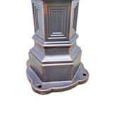 Vintage Copper Cast Aluminum Mailbox w/Post 62.6�� 18.5x8.97x10.63�� Outdoor 16183