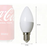 7W LED Candle Bulb E14 6500K Cool White Flicker-Free Energy Saving 16185