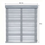 46.1 X 70¡± Sliding Blind Aluminum Fabric PVC Light Control Privacy Easy Install 16191