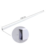 118.11 X 0.59 X 1.18¡± Iron Support Rod White Powder-Coated for DIY Racks 16192