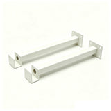 9.84 X 1.77 X 2.17¡± Iron Hook White Powder-Coated Fits 0.59¡± Square Tubes 16193