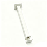 9.84 X 1.77 X 2.17¡± Iron Hook White Powder-Coated Fits 0.59¡± Square Tubes 16193