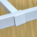 9.84 X 1.77 X 2.17¡± Iron Hook White Powder-Coated Fits 0.59¡± Square Tubes 16193