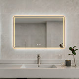 27.56  LED Smart Bathroom Mirror Anti-Fog Touch Control Vanity Mirror 16195