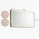 27.56  LED Smart Bathroom Mirror Anti-Fog Touch Control Vanity Mirror 16195