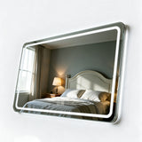 27.56  LED Smart Bathroom Mirror Anti-Fog Touch Control Vanity Mirror 16195