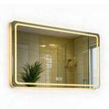 27.56  LED Smart Bathroom Mirror Anti-Fog Touch Control Vanity Mirror 16195