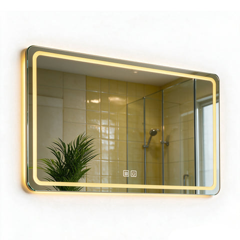 27.56  LED Smart Bathroom Mirror Anti-Fog Touch Control Vanity Mirror 16195