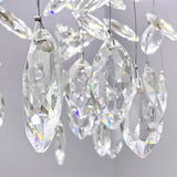 Modern Crystal Branch Chandelier Gold LED Pendant Light 3-Color Fixture 16198