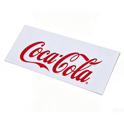 8x2.5 Coca-Cola UV Decal Sticker Red Waterproof Replacement for 12176 16199