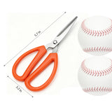 5.71  Stainless Steel Small Scissors Orange Handle Office Craft Utility 16202
