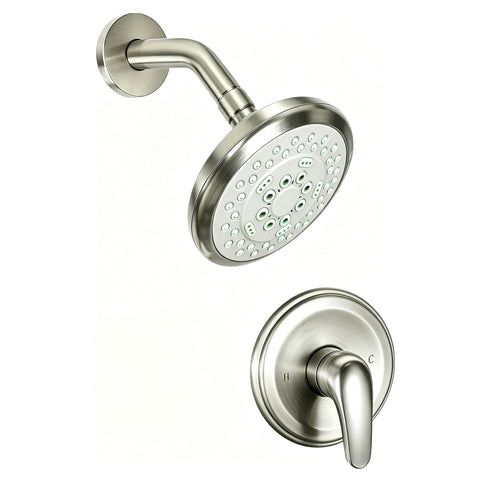 Shower Trim Faucet Set System 4.3 Head Handheld 3 Spray Brass Valve 16203