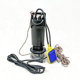 110V 0.75HP Submersible Water Pump Auto Float Switch 105FT Head Aluminum Pump 16204