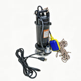 110V 0.75HP Submersible Water Pump Auto Float Switch 105FT Head Aluminum Pump 16204