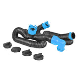 RV Sewer Hose Kit 3  Expandable Waste Drain Hose 15.75FT Extension Adapter 16205