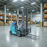 1.5T Electric Forklift 4040mm Lift 80V Battery 47  Fork 8.8KW Truck 16206
