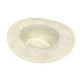 2PK Beige Straw Cowboy Hats Wide Brim Western Sun Hat Adjustable Unisex 16212-2PK
