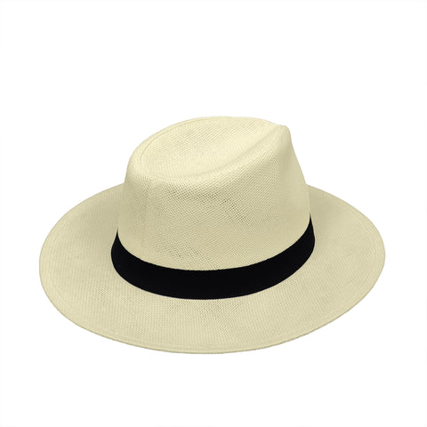 2PK Beige Straw Cowboy Hats Wide Brim Western Sun Hat Adjustable Unisex 16212-2PK