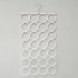 Scarf Organizer Rack Hanging Closet Tie Belt Holder Foldable Woven Storage 16215