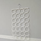 Scarf Organizer Rack Hanging Closet Tie Belt Holder Foldable Woven Storage 16215