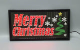 Merry Christmas Snowflake LED Animated Sign Home Decor Hanging Color Message Display 16676