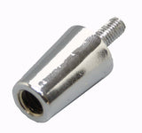 DIY Chrome Beer Tap Handle Standard Ferrule 1/4"x20 Large end 3/8"x16 Female Thread Small End Connector 16683