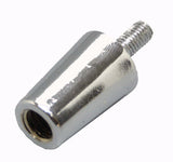 DIY Chrome Beer Tap Handle Standard Ferrule 1/4x20 Large end 3/8x16 Female Thread Small End Connector 16683