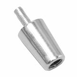 DIY Chrome Beer Tap Handle Standard Ferrule 1/4"x20 Large end 3/8"x16 Female Thread Small End Connector 16683