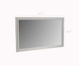 44.7x27 Rectangular Wall Mirror, 47.2 x 29.5 Overall Size, White 16689 MIRROR