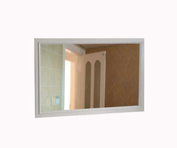 44.7x27 Rectangular Wall Mirror, 47.2 x 29.5 Overall Size, White 16689 MIRROR