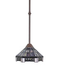Tiffany Style Elegant Glass & Steel Hanging Pendant Ceiling Lamp Fixture 16693