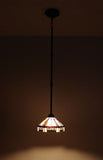 Tiffany Style Elegant Glass & Steel Hanging Pendant Ceiling Lamp Fixture 16693