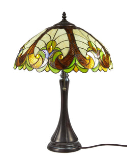 Tiffany Style Resin Elegant Desktop Lamp 16 Inch Shade 16696