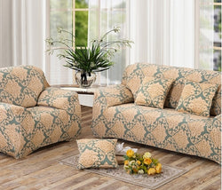 4.2 ft Strench Flexible Printed Elastic Sofa Couch Cover Furniture Protector