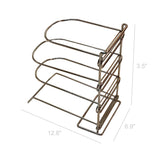 4 Tier Pan Organizer Rack Stainless Steel 16733