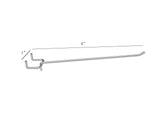 6 Peg Hook Pegboard Pegwall Hook Wire Slatwall Hook Metal Peg Slatwall Hook