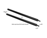 2PK 1/2 Aluminum Rods 10L Threaded Ends With All Thread Metal Rods Bar