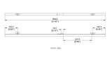 FixtureDisplays® 30" Blueprint File Hanging Clamp, One Case of 12 Clamps 16741-30IN