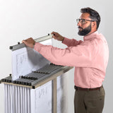 FixtureDisplays® 36" Blueprint File Hanging Clamp, One Case of 12 Clamps 16741-36IN