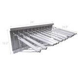 Blueprint Wallmount Rack Pivot Display Hangers Engineering Drawing Plan Organize
