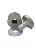 Sand Blast Stainless Steel Advertisment Screws Metal Standoffs 20x25mm Hardware