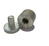 Sand Blast Stainless Steel Advertisment Screws Metal Standoffs 25x25mm Hardware