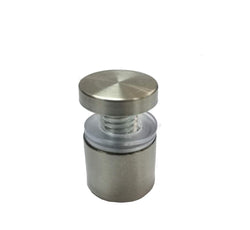 Standoff Hardware Frame Spacer Glass Screw Brushed Chrome Sand Blast Matte